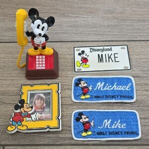 Vintage Disney Mickey Mouse Collection featuring the name Mike/Michael